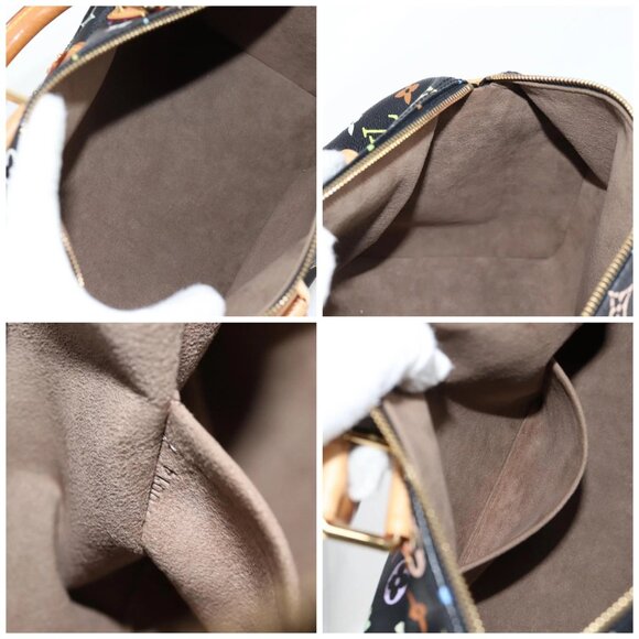 LOUIS VUITTON Monogram Multicolor Speedy 30 Hand Bag Black M92642 Auth yk18882V - Picture 15 of 16